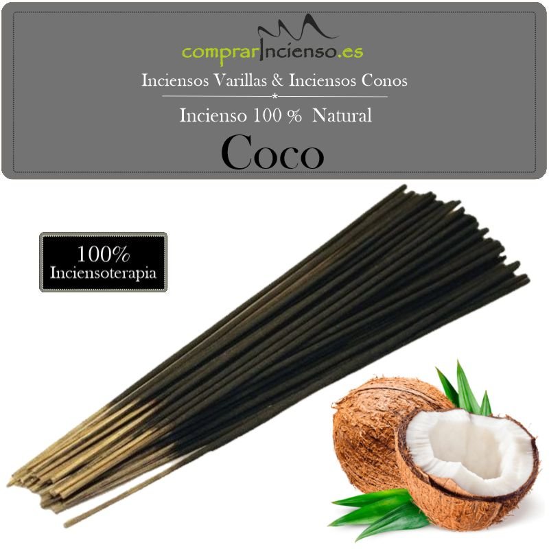 Incienso Artesanal 100% Natural Coco - CompraIncienso